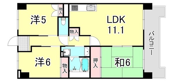 リヴェール御影の物件間取画像